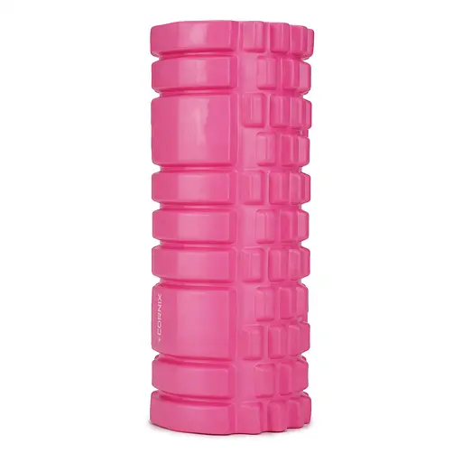 Масажний ролик Cornix EVA 33 x 14 см (валик, ролер) XR-0031 Pink - фото 2