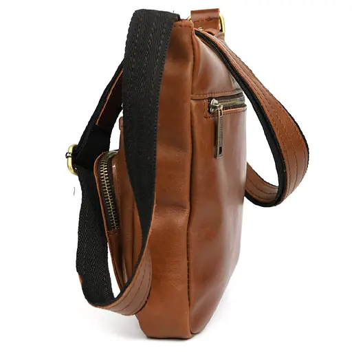 Мужская кожаная сумка мессенджер TARWA 22х25.5х3.5 см sum0028184 - фото 8