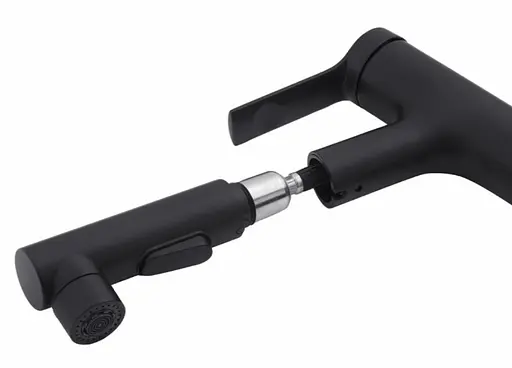 Змішувач для раковини Kroner KRP Edelstahl Klassisch з висувним виливом SCH030-T (CV032497) - фото 6