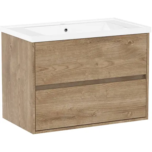 Тумба з умивальником Volle Teo 80 см дуб готланд 15-88-810Dr - фото 1