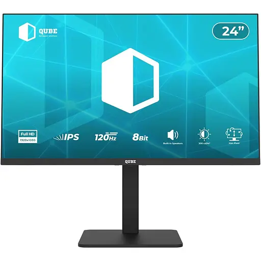 Монітор QUBE 24" B24F120HS FHD IPS 120Hz (B24F120HS) - фото 1