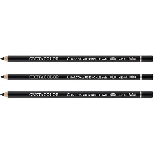 Набір олівців для рисунку Cretacolor Вугільний м’який 3 шт. 