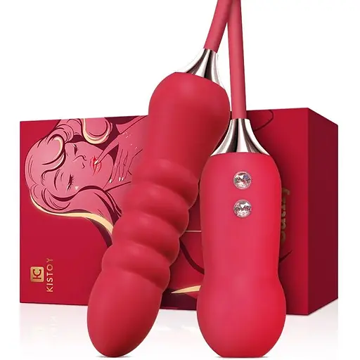 Пульсатор з вакуумним стимулятором KisToy Cathy Red - фото 2