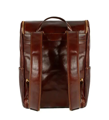 Большой кожаный рюкзак Time Resistance 29х40х13 см sum0028432 - фото 8