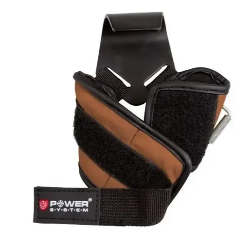 Крюки для тяги на запястье Power System PS-3300 Hooks Brown L (PS-3300_L_Brown) - фото 3