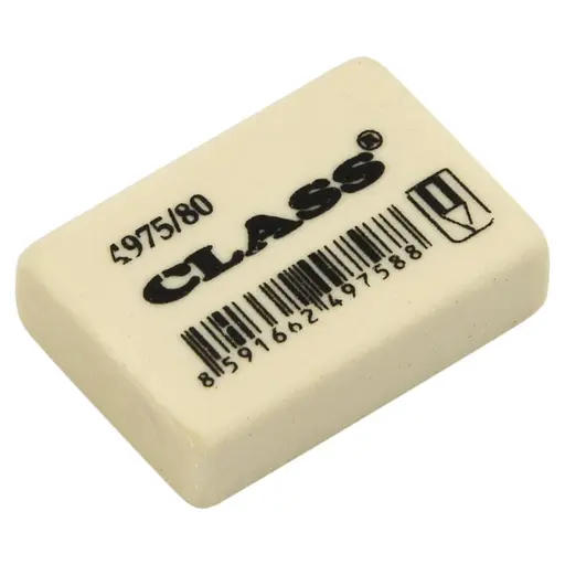 Гумка шкільна "Class" 4975/80 біла, м'яка