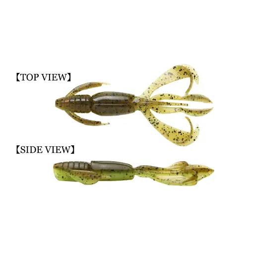 Силикон Keitech Crazy Flapper 2.8" PAL#03 Ice Chartreuse (8 шт/уп) - фото 4