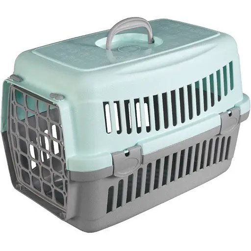 Переноска для кошек и собак AnimAll CNR-102 серо-мятная 