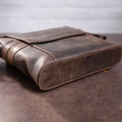 Чоловіча шкіряна сумка SHVIGEL 25х28х6 см sum0012498 - фото 7