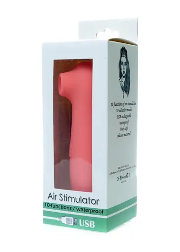 Вакуумний стимулятор клітора Boss Series Air Stimulator кораловий - фото 9