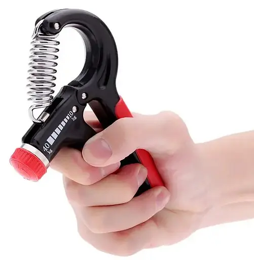 Еспандер кістьовий PowerPlay PP-4323 з регульованим навантаженням 10-40 кг Strength Grip Чорно-зелений (PP_4323_Bl/Green) - фото 7