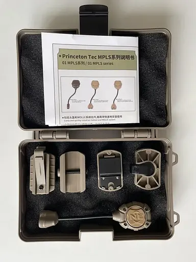 Тактический фонарь на шлем Night Evolution (белый + красный + ИК свет) Койот - фото 5