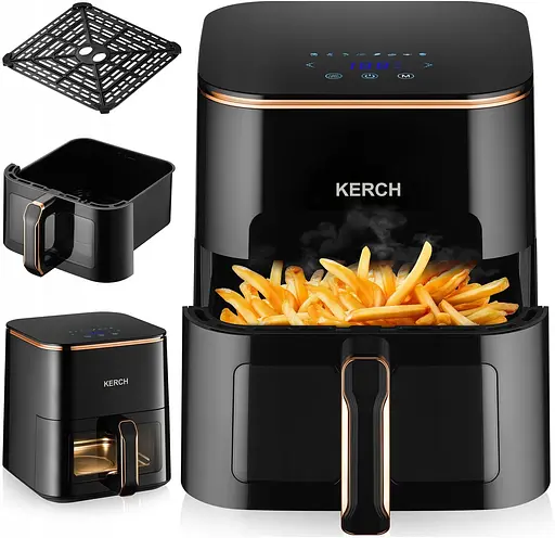 Аэрофритюрница мультипеч KERCH ICONI 5L 2500W Gold - фото 1