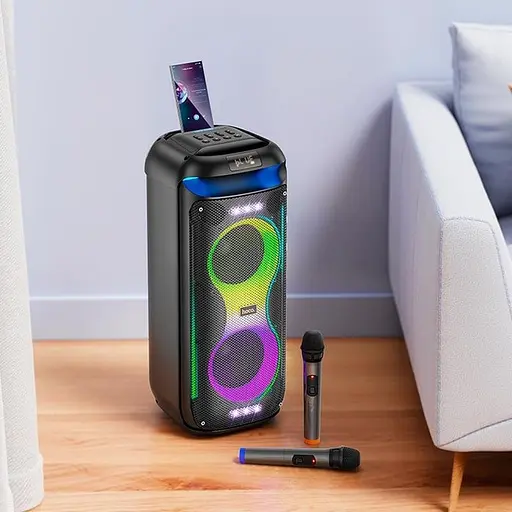 Акустика беспроводная – караоке система Hoco ha13 pro - фото 8