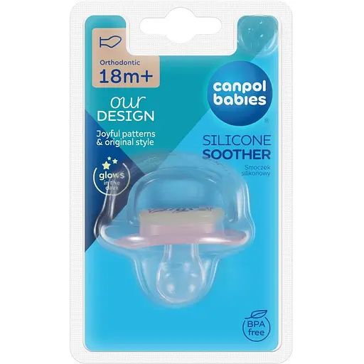 Пустышка силиконовая анатомическая Canpol babies Love&Sea 18+ месяцев розовая (34/910_pin) - фото 3