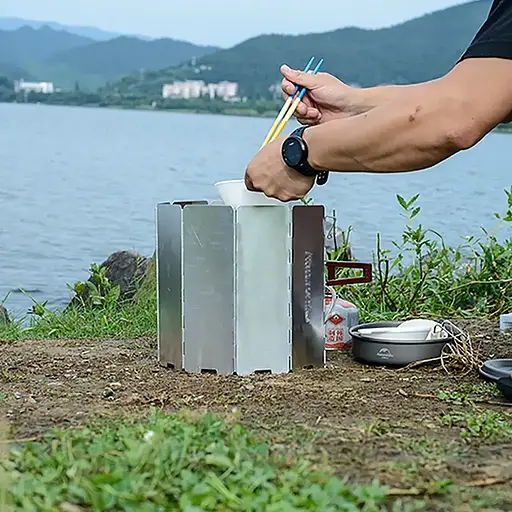 Вітрозахисний екран Naturehike для пальника та вогню (на 8 секцій) - фото 5