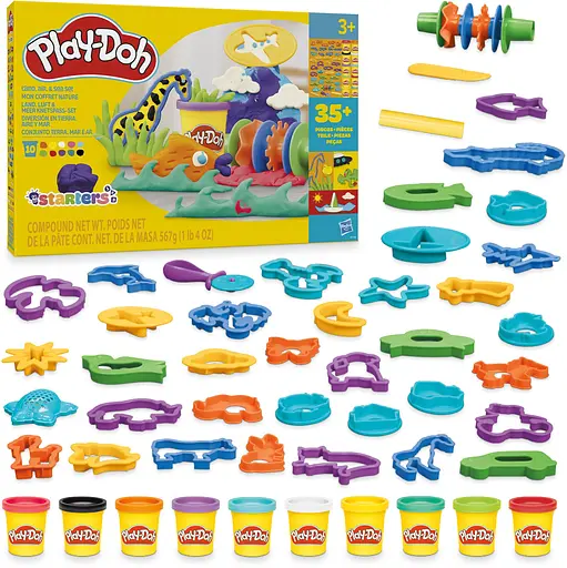 Набір для творчості Hasbro з масою для ліплення Play-Doh Land Air and Sea (F8788) - фото 3