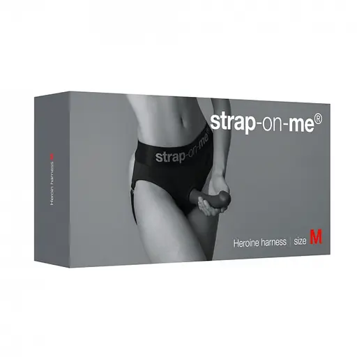 Трусики для страпона Strap-On-Me Heroine Harness M черный - фото 12