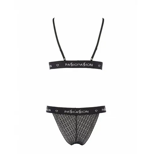 Комплект белья Passion GLAMISS Set black L/XL - фото 4