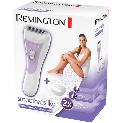 Электробритва Remington сеточная Smooth&Silky, АААx2, бело-фиолетовый - фото 2
