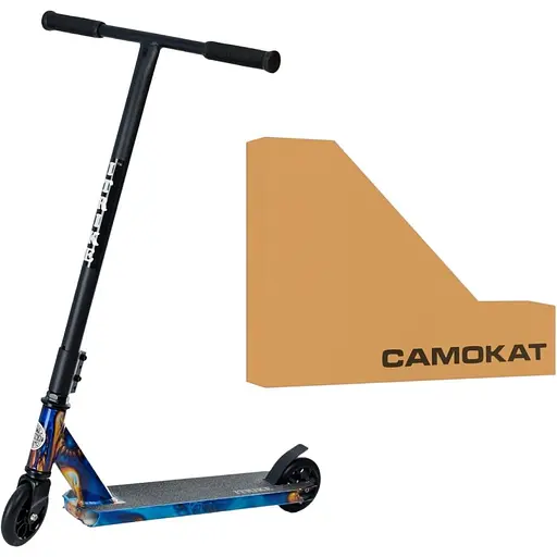 Самокат трюковий iTrike 32х10х84 см Різнобарвний 000222950