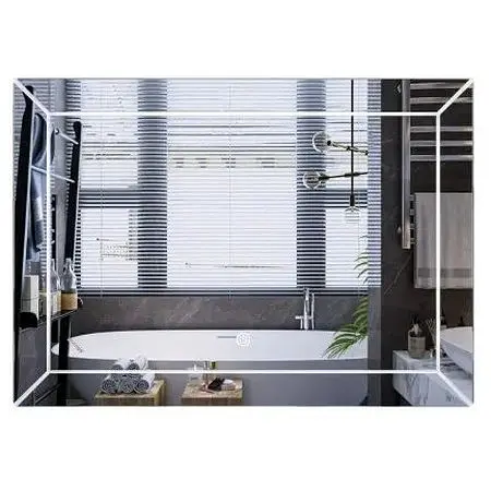 Дзеркало Mixxus Premium CUBIC MR14-70x50-REVERSE (LED Touch, Anti-fog) (MP6647) - фото 1