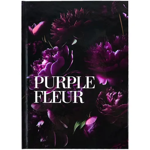 Книга записная Axent Purple fleur А5 в клеточку 96 листов (8459-2-A)