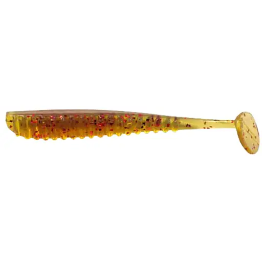 Силикон Reins Aji Ringer Shad 1.5" 566 Motor Oil Red Flake (15 шт/уп)