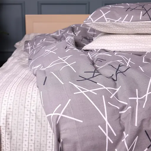 Простирадло MirSon Scandi Lines бязь 200x220 см (2200012433799) - фото 2