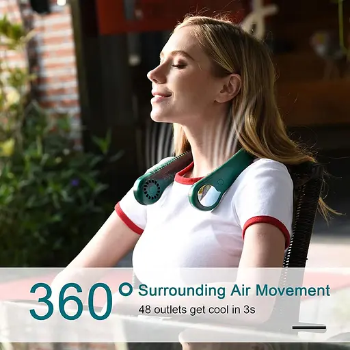 Портативный шейный вентилятор ITHKY 360° - фото 2