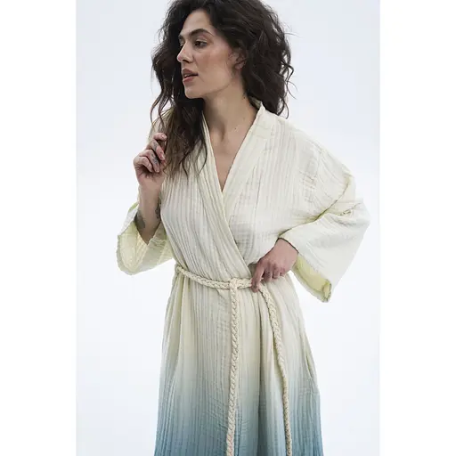 Халат Lotus Home Nitra muslin blue S/M (svt-2000022351027) - фото 8