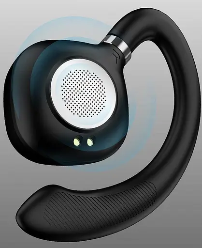 Бездротові кісткові Bluetooth навушники TWS Y1 зі спортивними дужками за вухо Чорні - фото 5