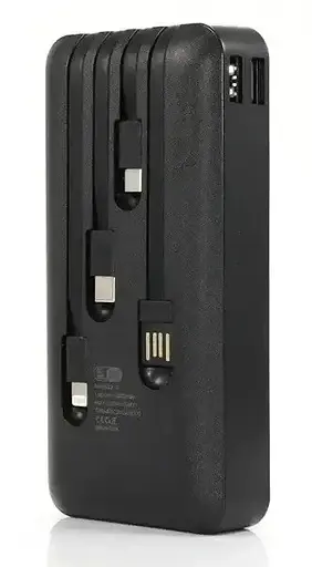 Портативное зарядное устройство для Power Bank King Power KP-27 20000 mAh 4 в 1 Черный - фото 2