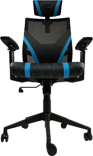 Геймерское кресло GT Racer черное с синим (X-6674 Black/Blue) - фото 5