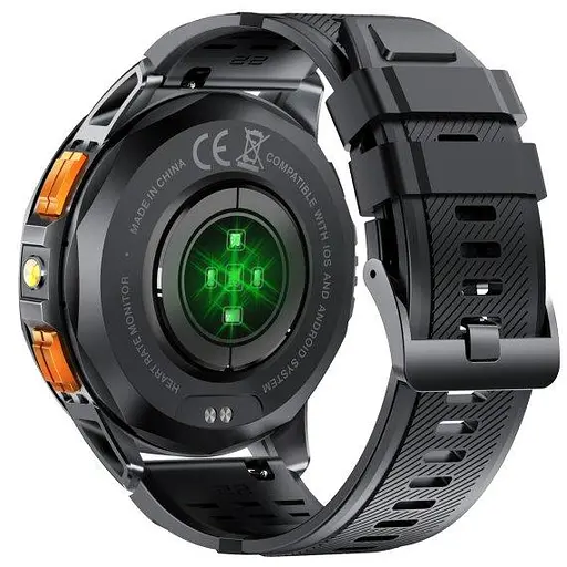 Розумний смарт годинник Smart GPS Max з компасом 2 ремінці (Чорний) - фото 5