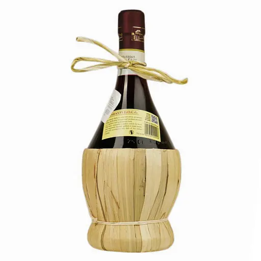 Вино Chianti Fiasco DOCG 2024 красное сухое 0.75 л в соломенной корзинке  - фото 2