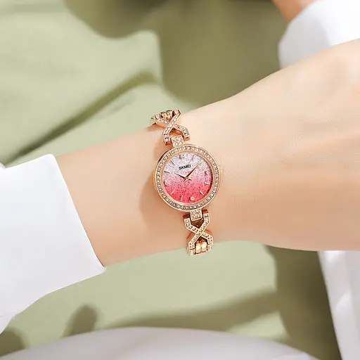 Наручний годинник жіночий 2001RD Red Skmei acs0030413 - фото 6