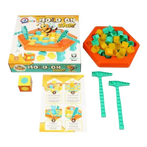 Настільна гра "Тримайся малюк" 9741, 1 бджілка, 2 молоточки - фото 3