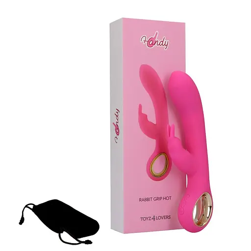 Вібратор-кролик Toyz4lovers Riscaldante Handy Grip Hot 19 см (чорний) - фото 5