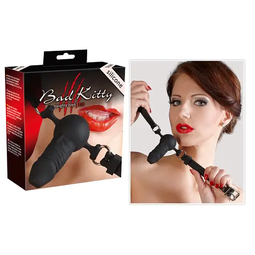 Кляп Bad Kitty Naughty Toys Gag 5 см чорний - фото 4