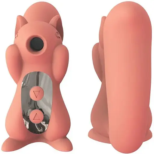 Вакуумный стимулятор с вибрацией KisToy Miss Orange - фото 3