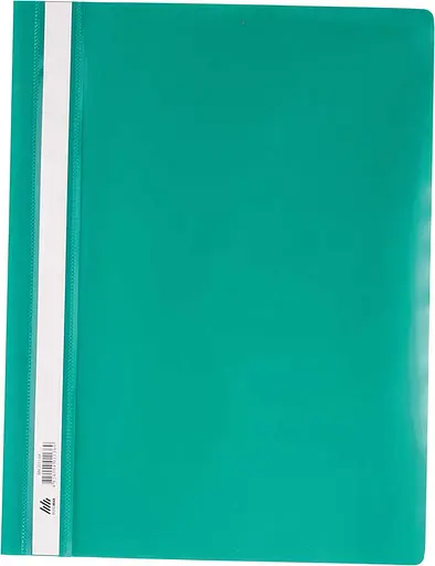 Швидкозшивач пластиковий, А4, PP, зелений, 6 шт.