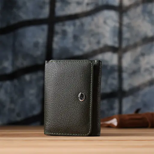 Жіночий гаманець компактного розміру з натуральної шкіри ST Leather 11.5х8.5х2 см acs0029647 - фото 10