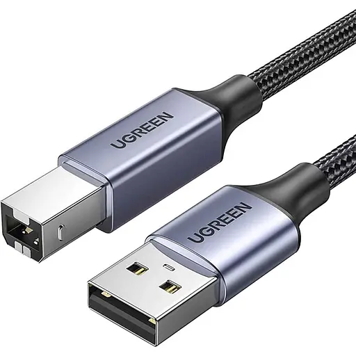 Кабель Ugreen US369 USB-A to USB-B 2m чорний [127978] - фото 2