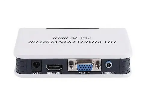Перехідник VGA 15F HDMI M v1.3 Jack 3.5 мм пластик білий RTL - фото 4