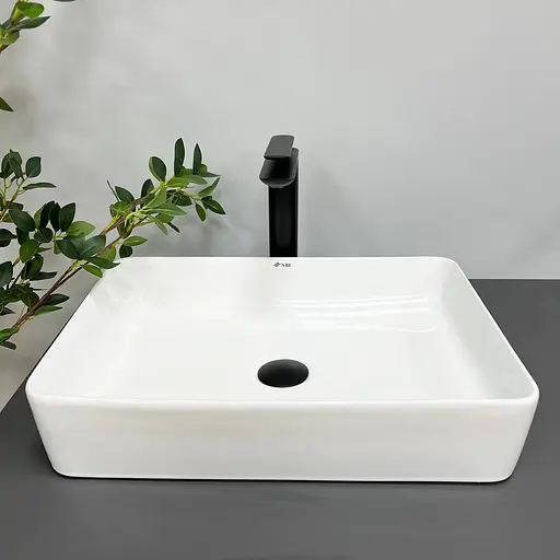 Умивальник VBI Triest 50 white накладний VBI-012702, Білий - фото 2