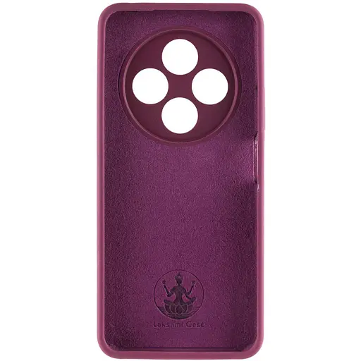 Чохол Lakshmi Silicone Cover Full Camera AAA для Xiaomi Redmi 14C/Poco C75 Бордовий/Plum - фото 4