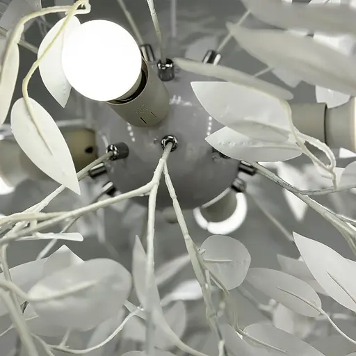 Підвісний білий світильник TRIO у флористичних мотивах d110 см Line.F MJ 185-110 - фото 3