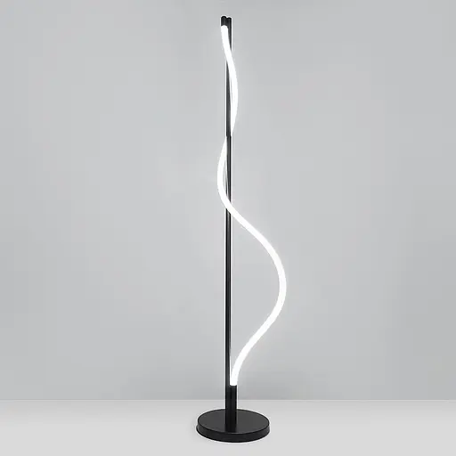 Лампа з неоном у чорному корпусі 150 см | Line F | Арт. FL003-1500B BK - фото 5