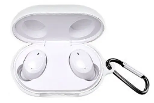 Чохол-накладка DK Silicone Candy Friendly з карабіном для Oppo Enco W11/W12 (white) - фото 2